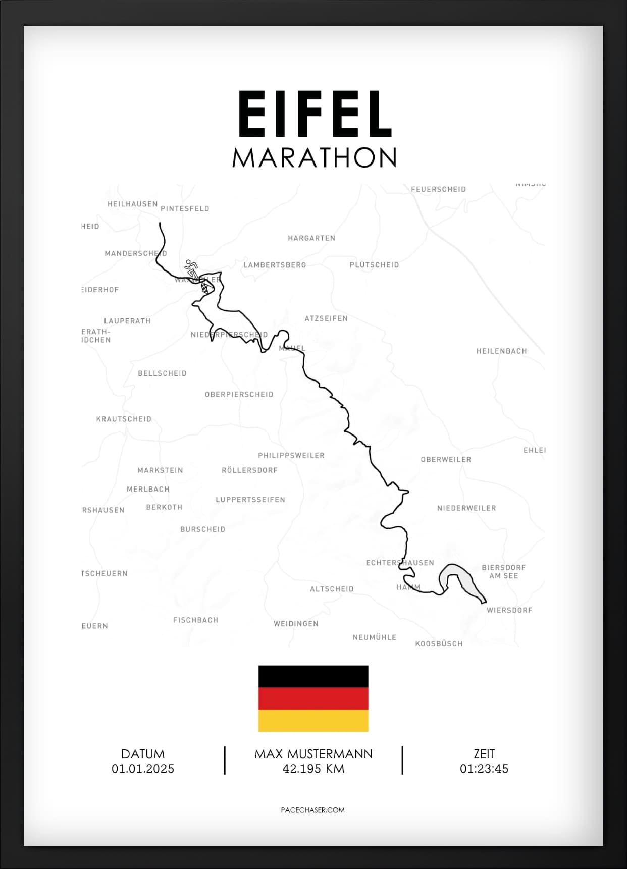 Eifel Marathon / Halbmarathon / Ultra / Trail Poster