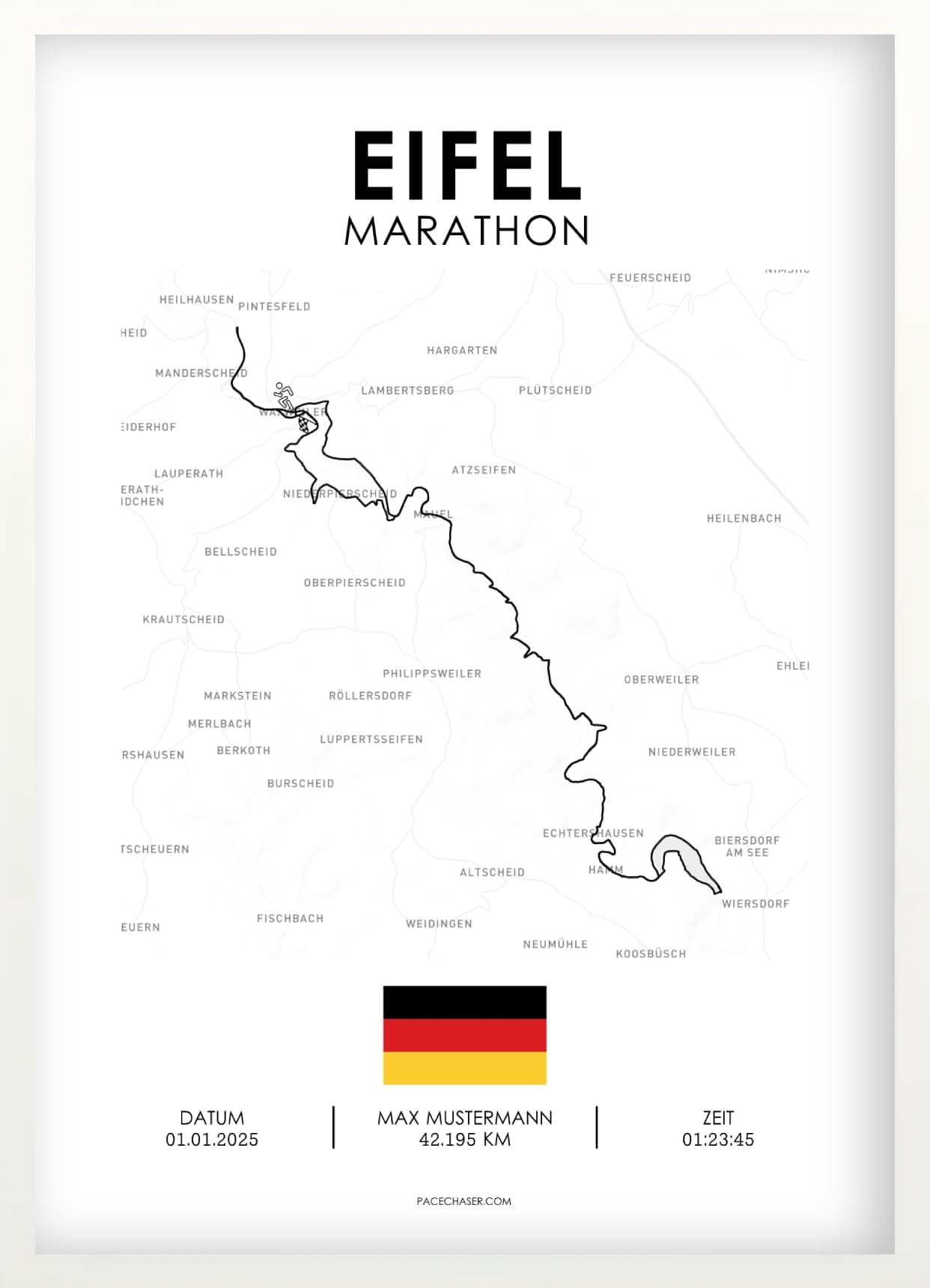 Eifel Marathon / Halbmarathon / Ultra / Trail Poster