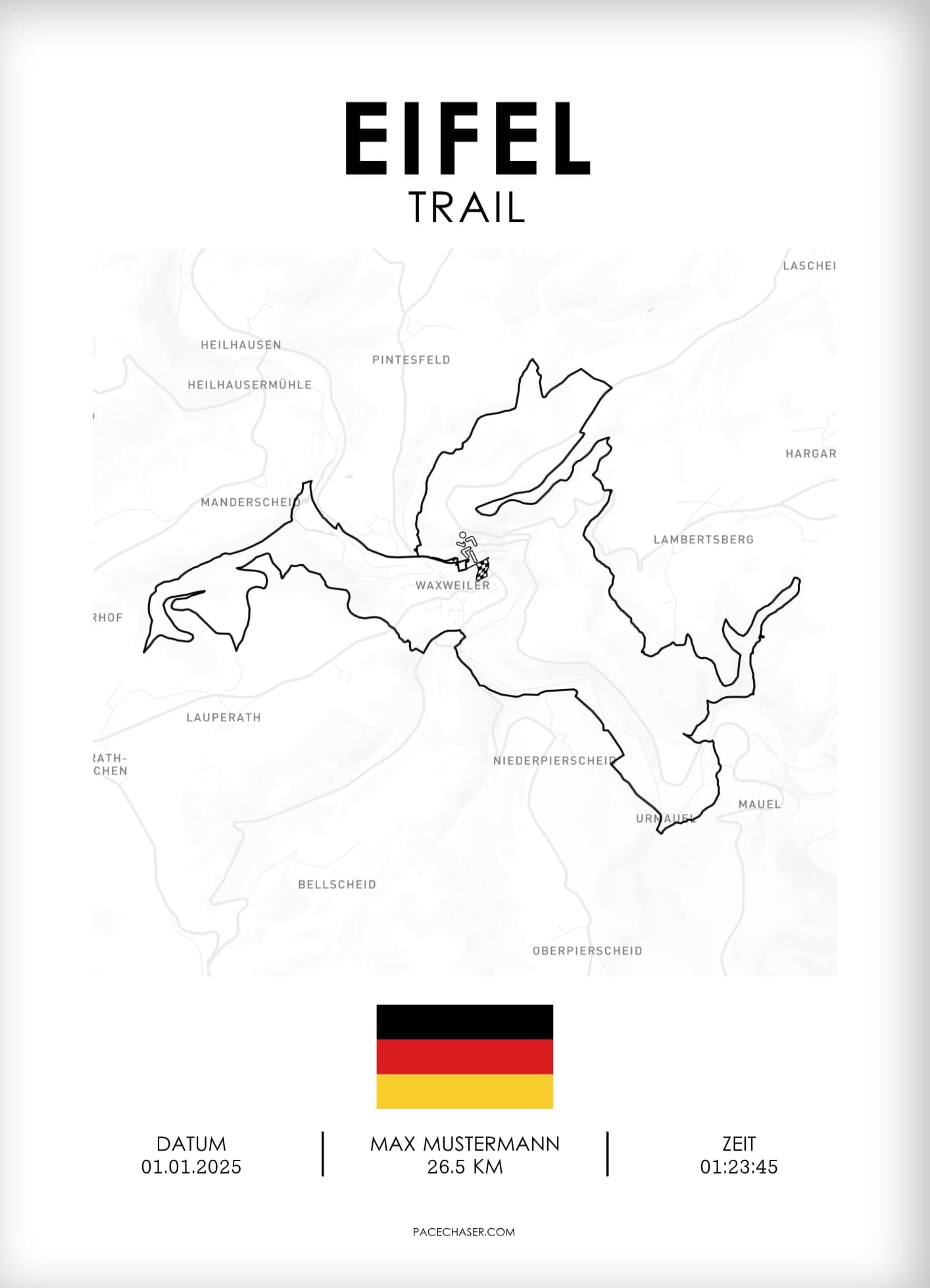 Eifel Marathon / Halbmarathon / Ultra / Trail Poster
