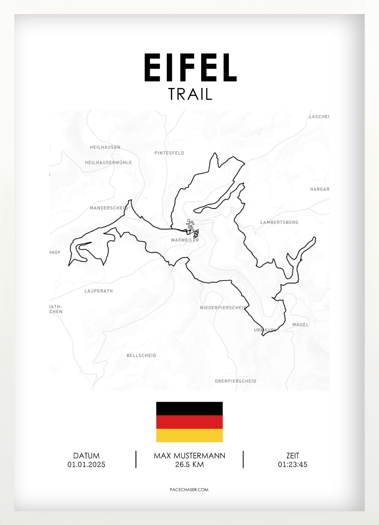 Eifel Marathon / Halbmarathon / Ultra / Trail Poster
