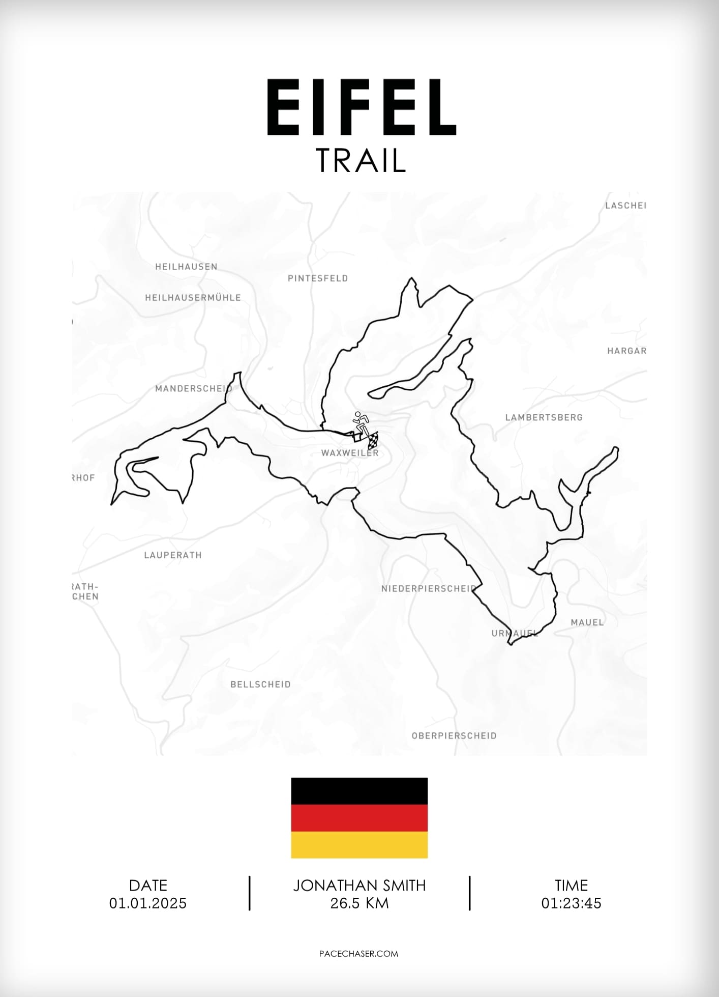 Eifel Marathon / Halbmarathon / Ultra / Trail Poster