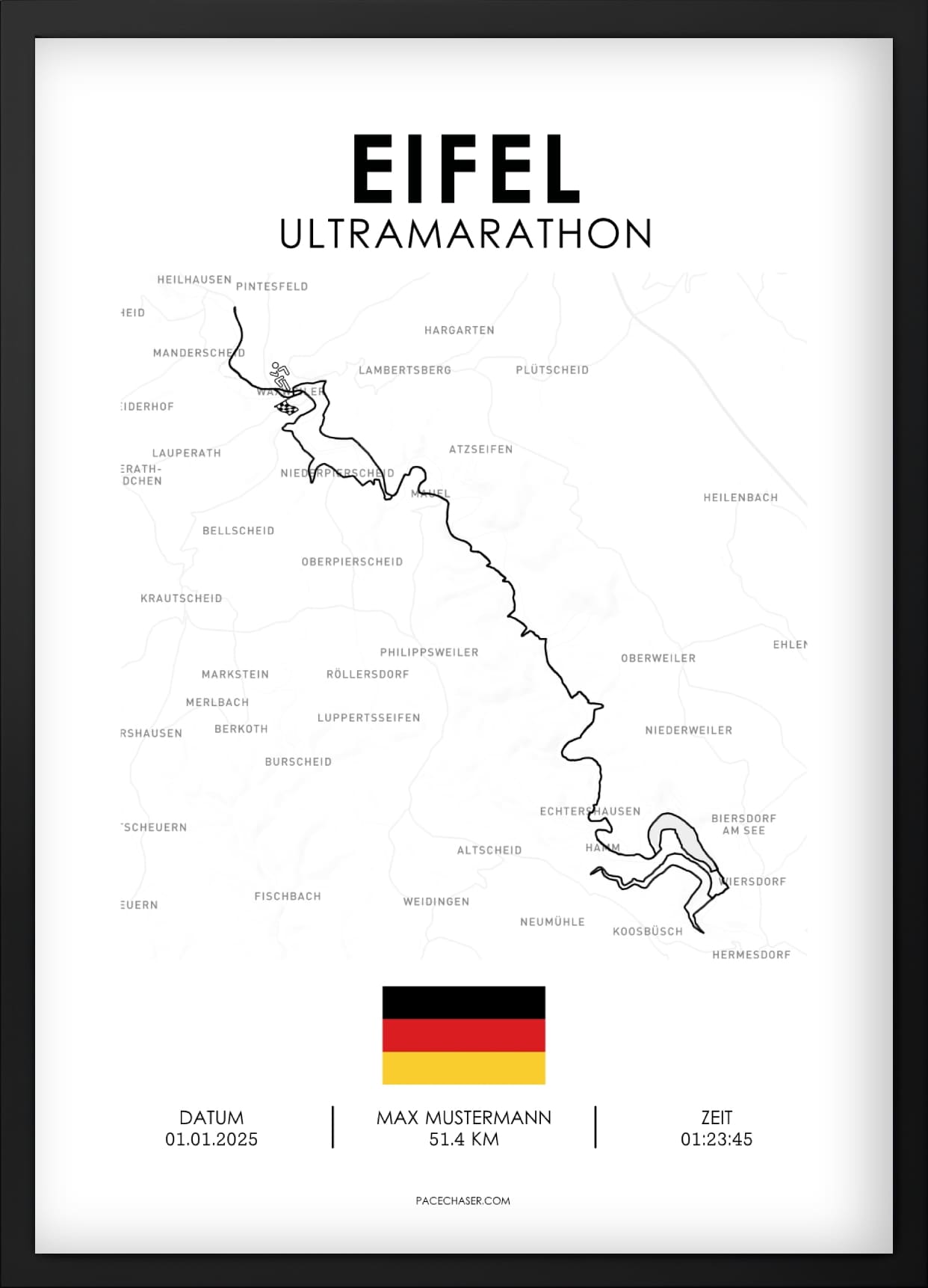 Eifel Marathon / Halbmarathon / Ultra / Trail Poster