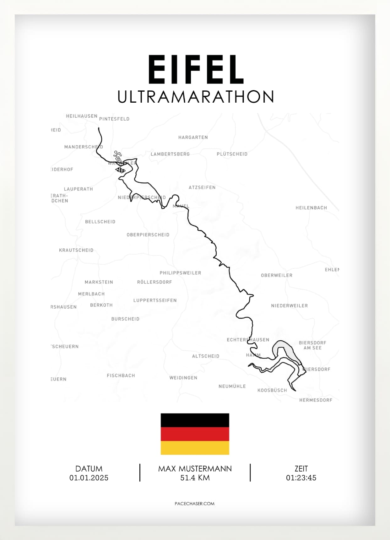Eifel Marathon / Halbmarathon / Ultra / Trail Poster