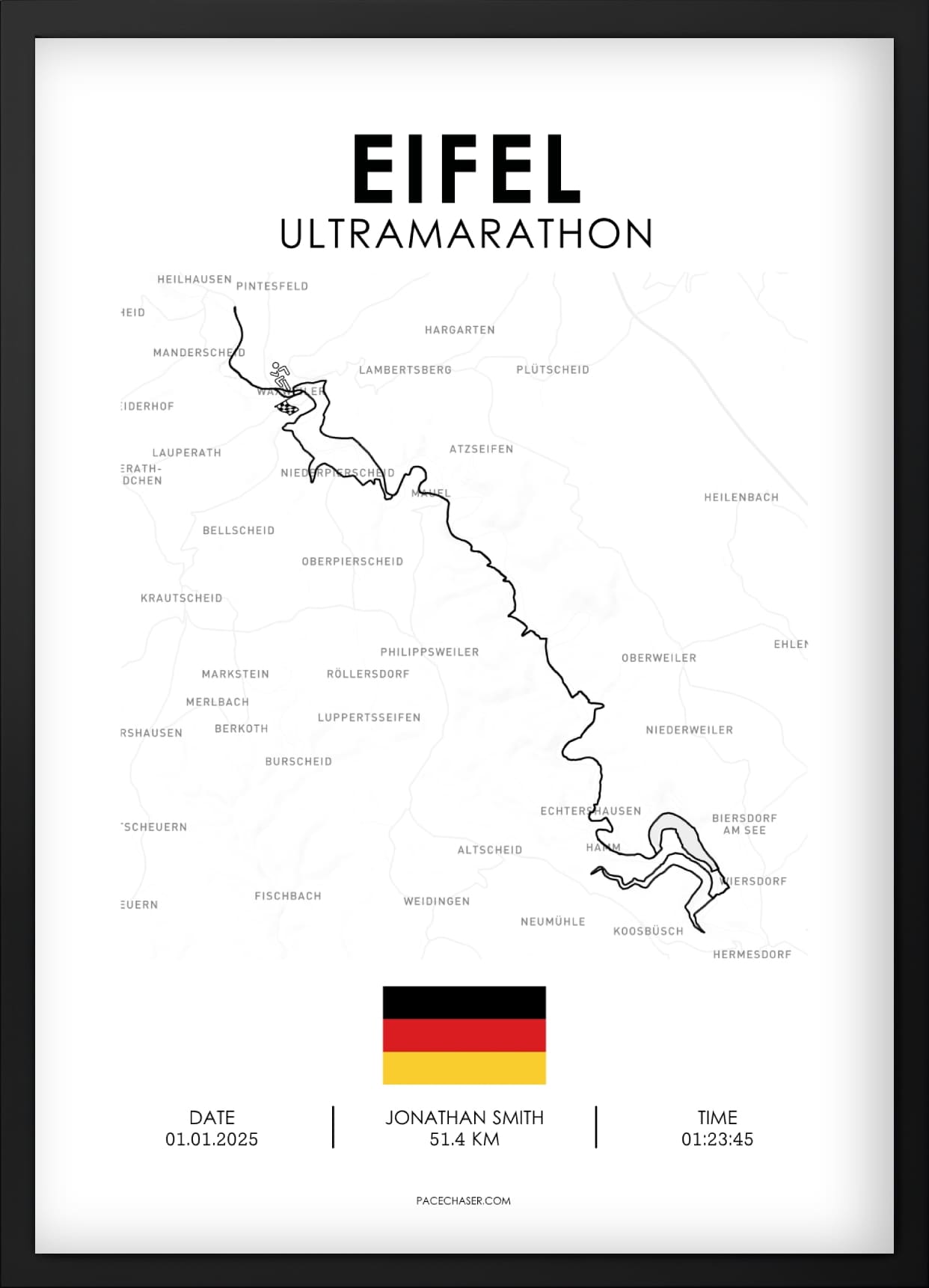 Eifel Marathon / Halbmarathon / Ultra / Trail Poster