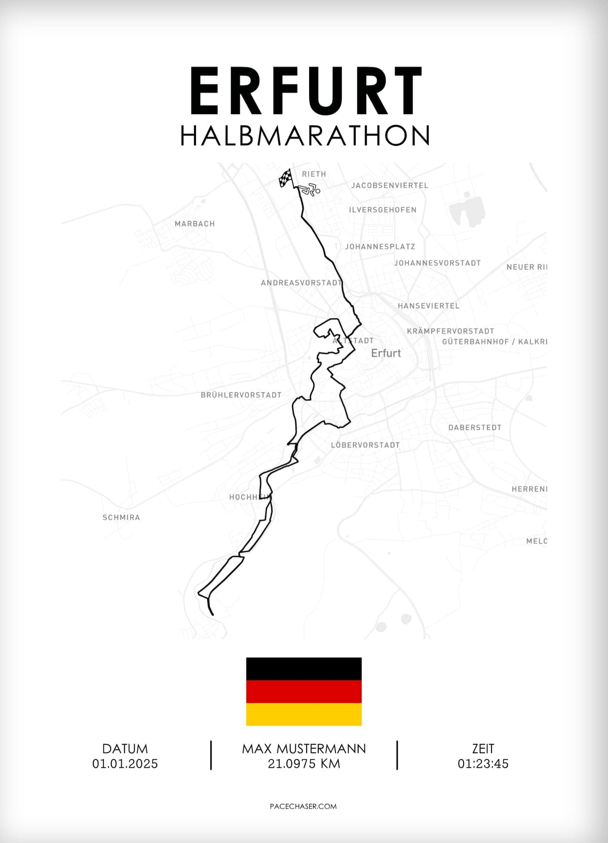 Halbmarathon Erfurt Poster