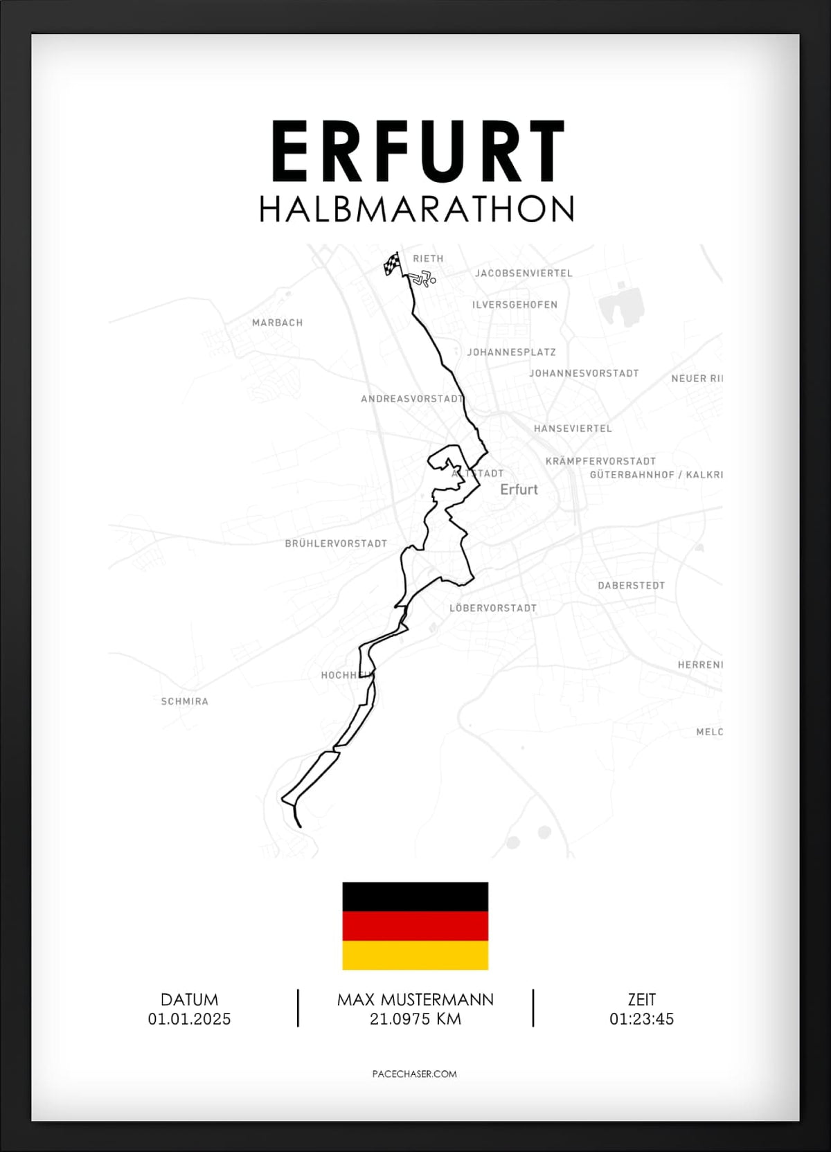 Halbmarathon Erfurt Poster