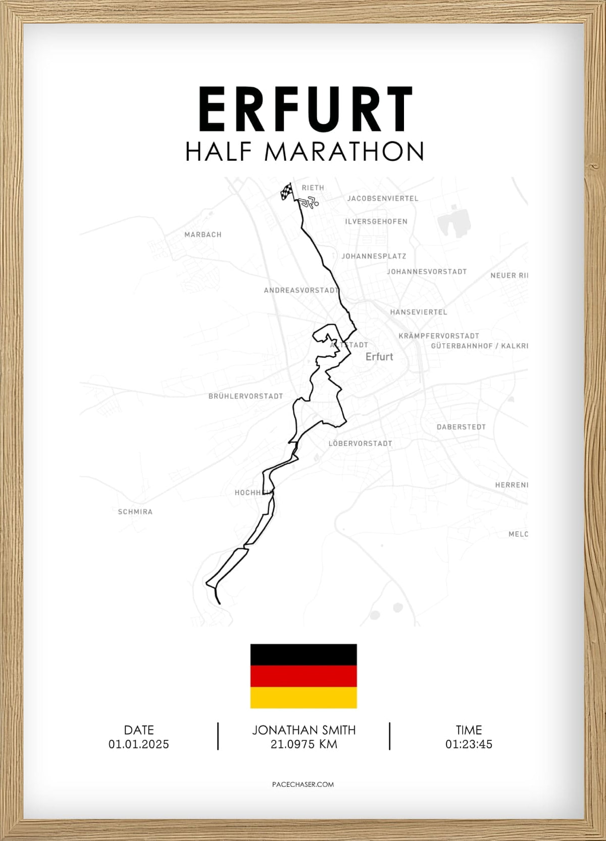 Halbmarathon Erfurt Poster