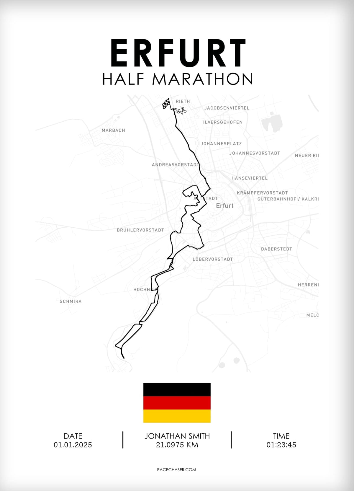 Halbmarathon Erfurt Poster