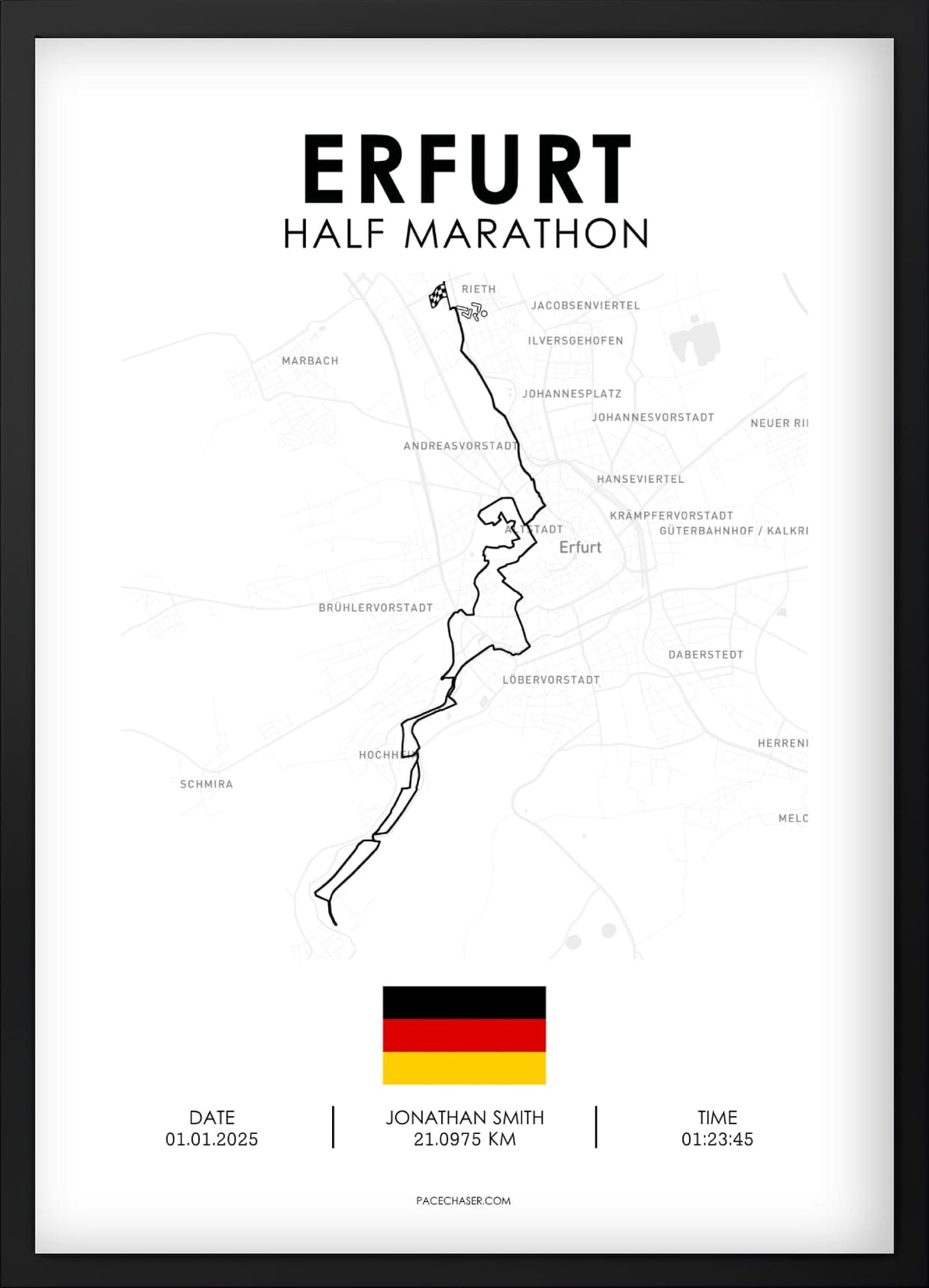 Halbmarathon Erfurt Poster