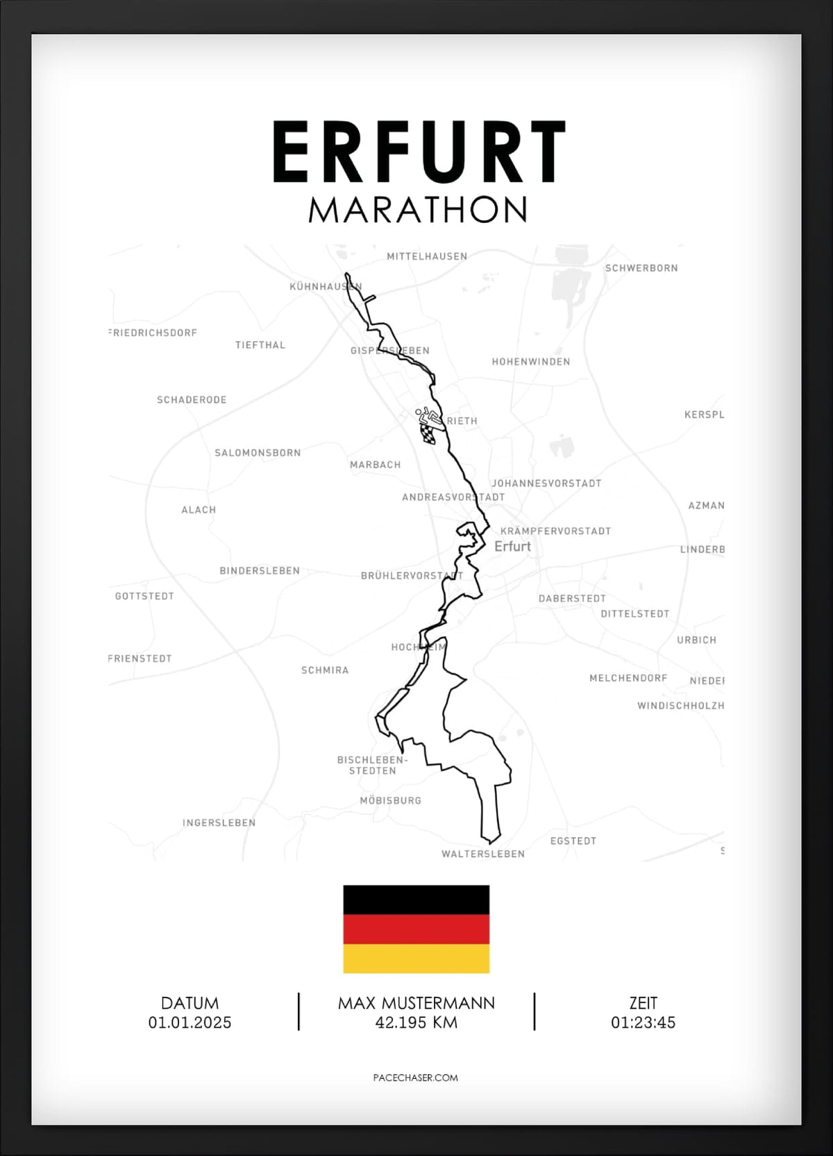 Marathon Erfurt Poster