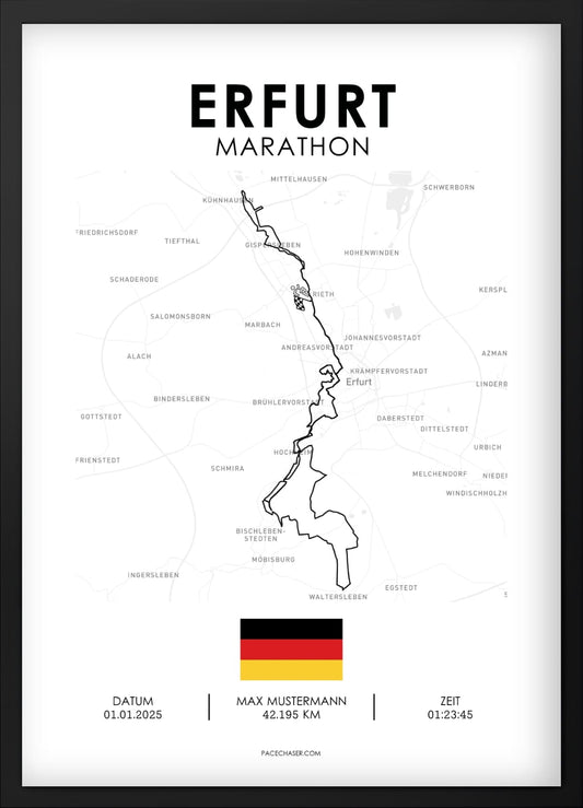 Marathon Erfurt Poster