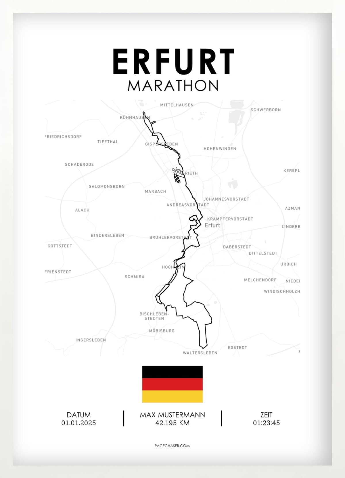 Marathon Erfurt Poster