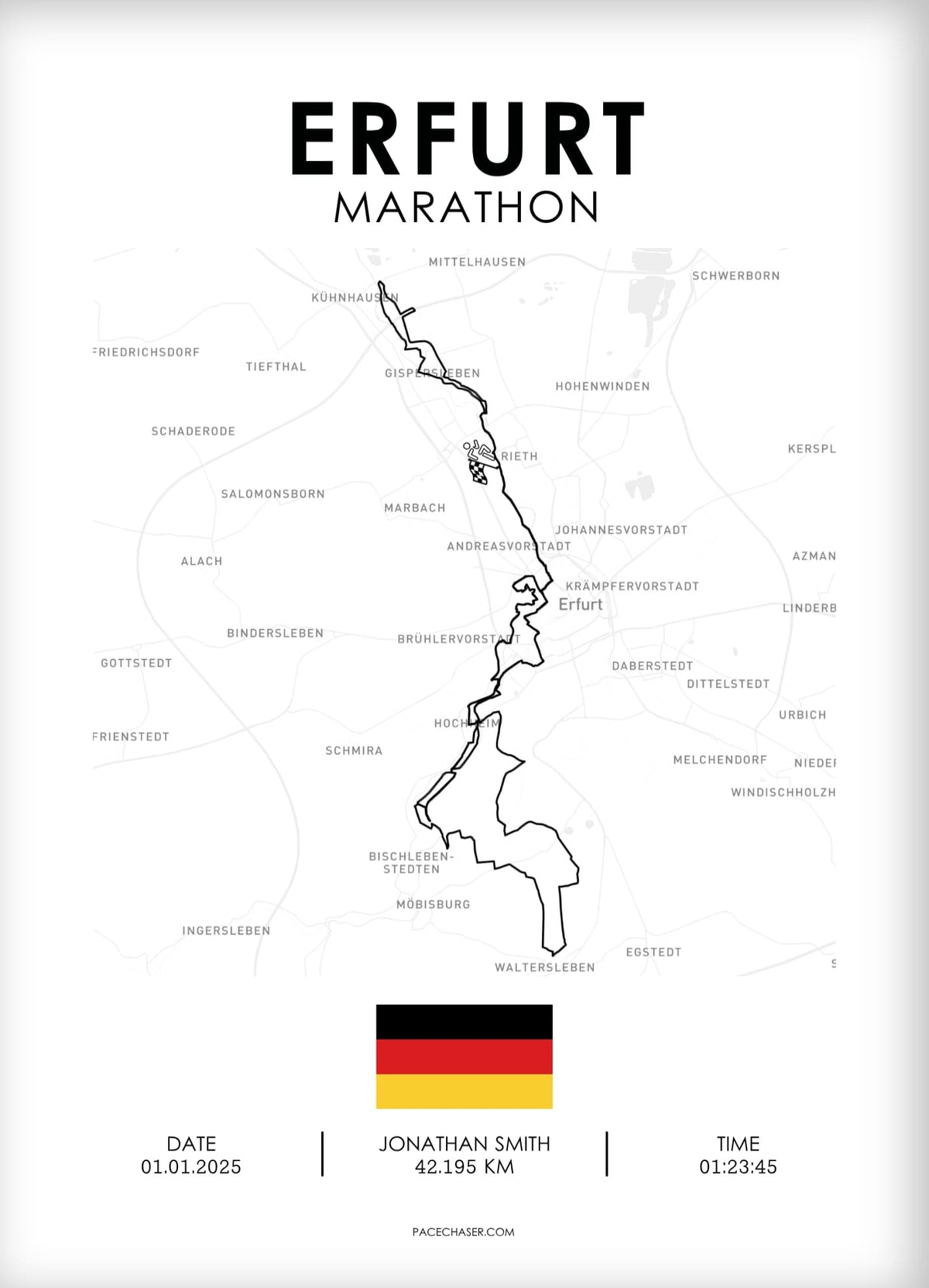 Marathon Erfurt Poster