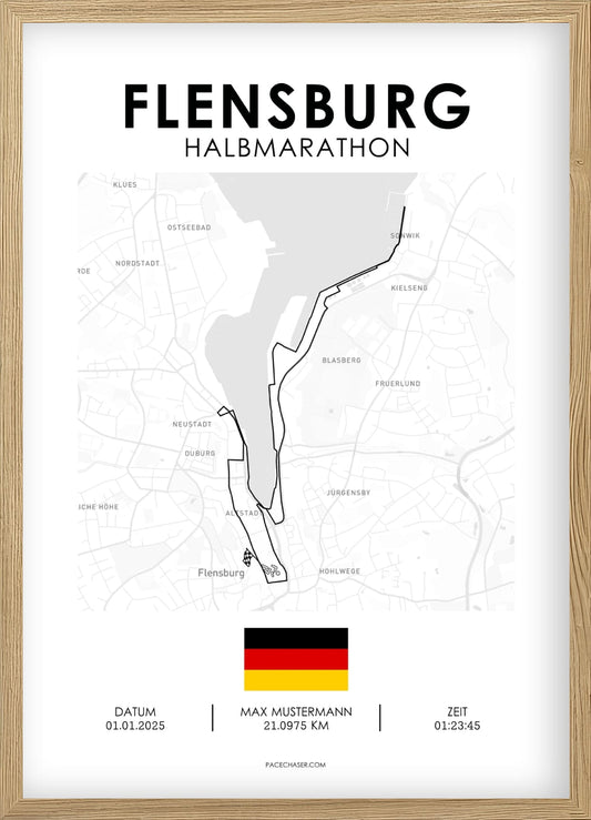 Halbmarathon Flensburg Poster