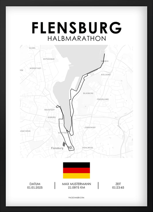 Halbmarathon Flensburg Poster