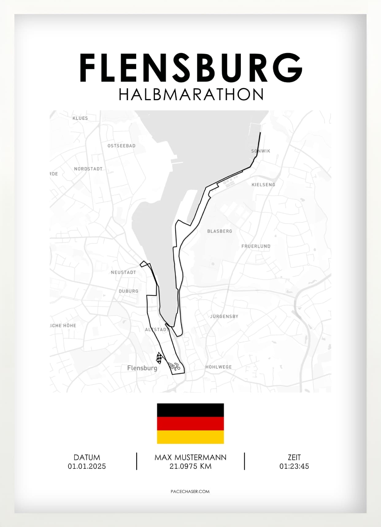 Halbmarathon Flensburg Poster