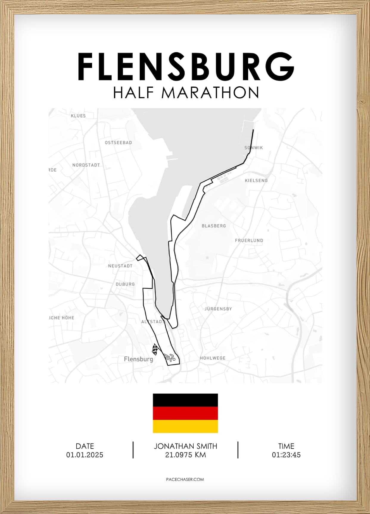 Halbmarathon Flensburg Poster