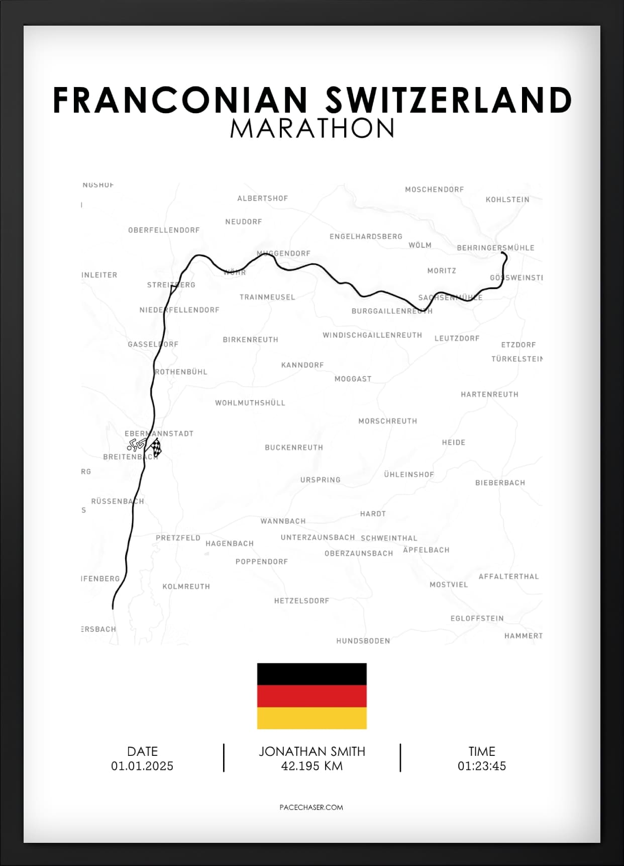 Marathon Fränkische Schweiz Poster