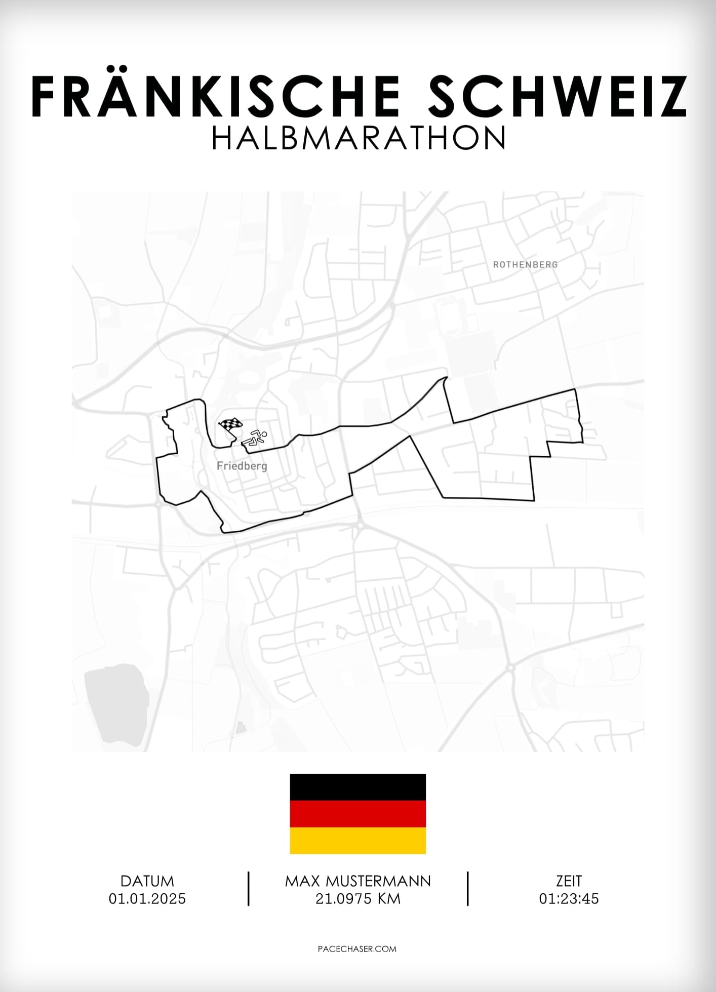 Halbmarathon Fränkische Schweiz Poster