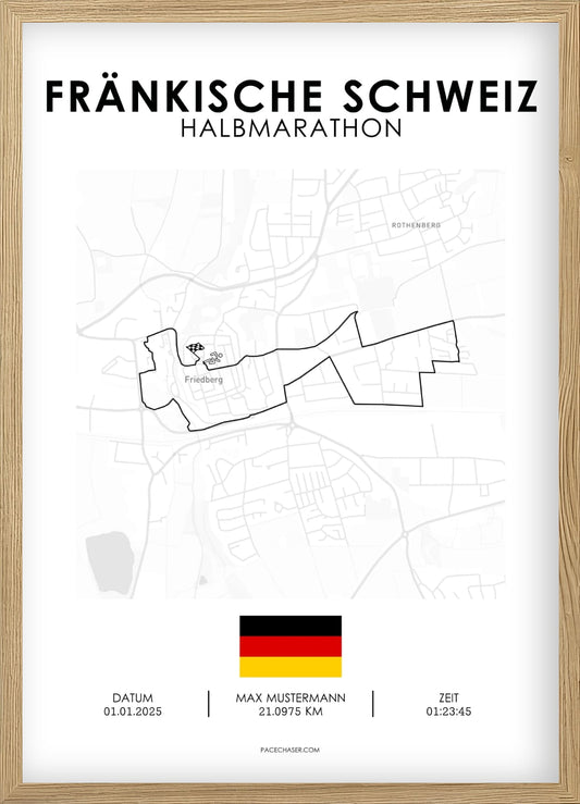 Halbmarathon Fränkische Schweiz Poster