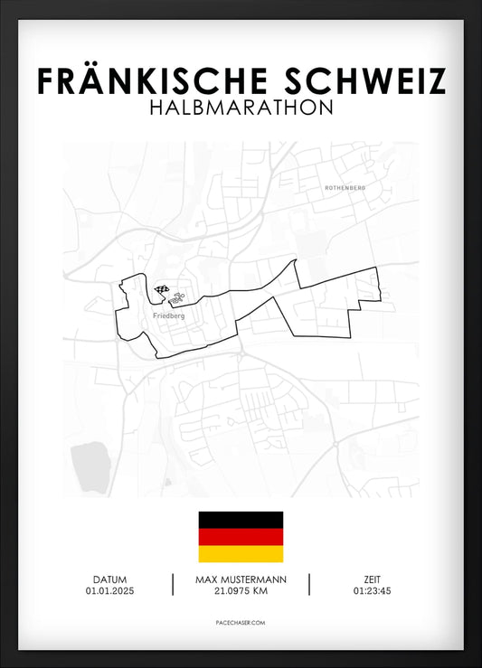Halbmarathon Fränkische Schweiz Poster