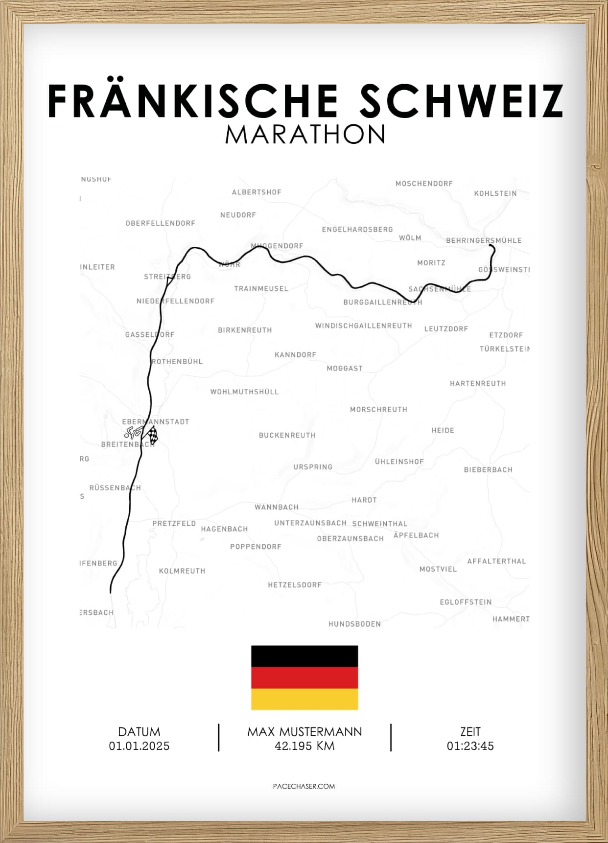 Marathon Fränkische Schweiz Poster