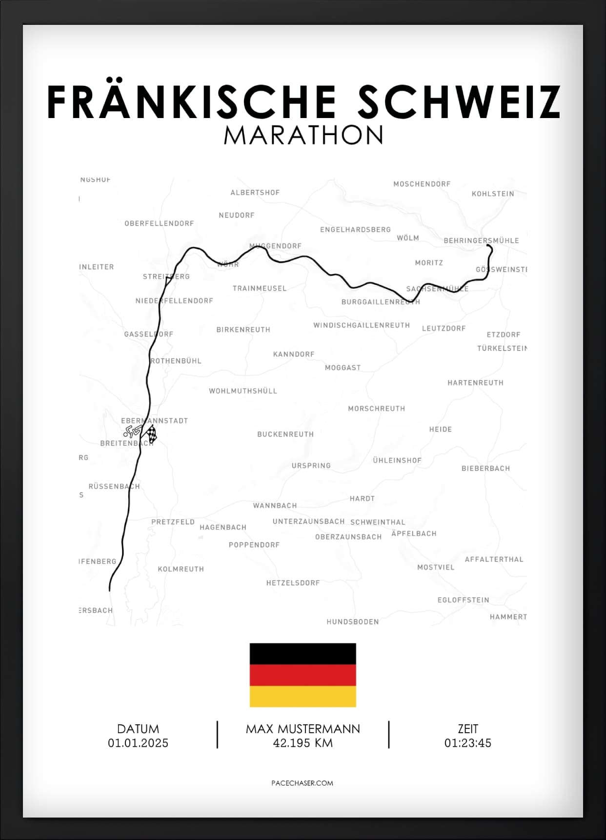 Marathon Fränkische Schweiz Poster