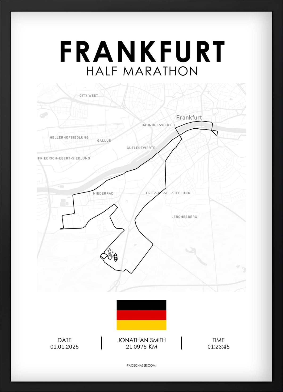 Halbmarathon Frankfurt Poster