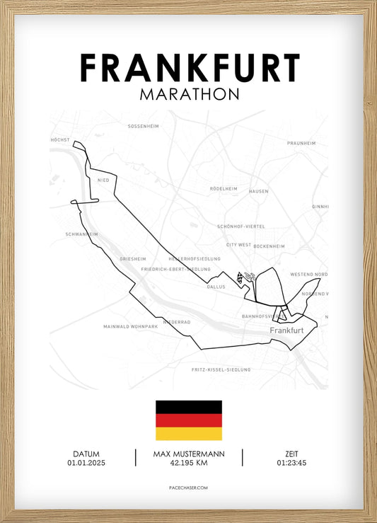 Marathon Frankfurt Poster