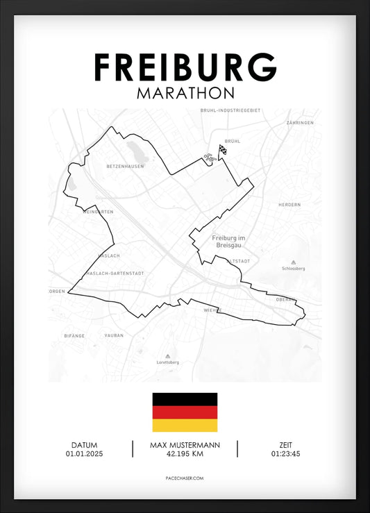 Marathon Freiburg Poster
