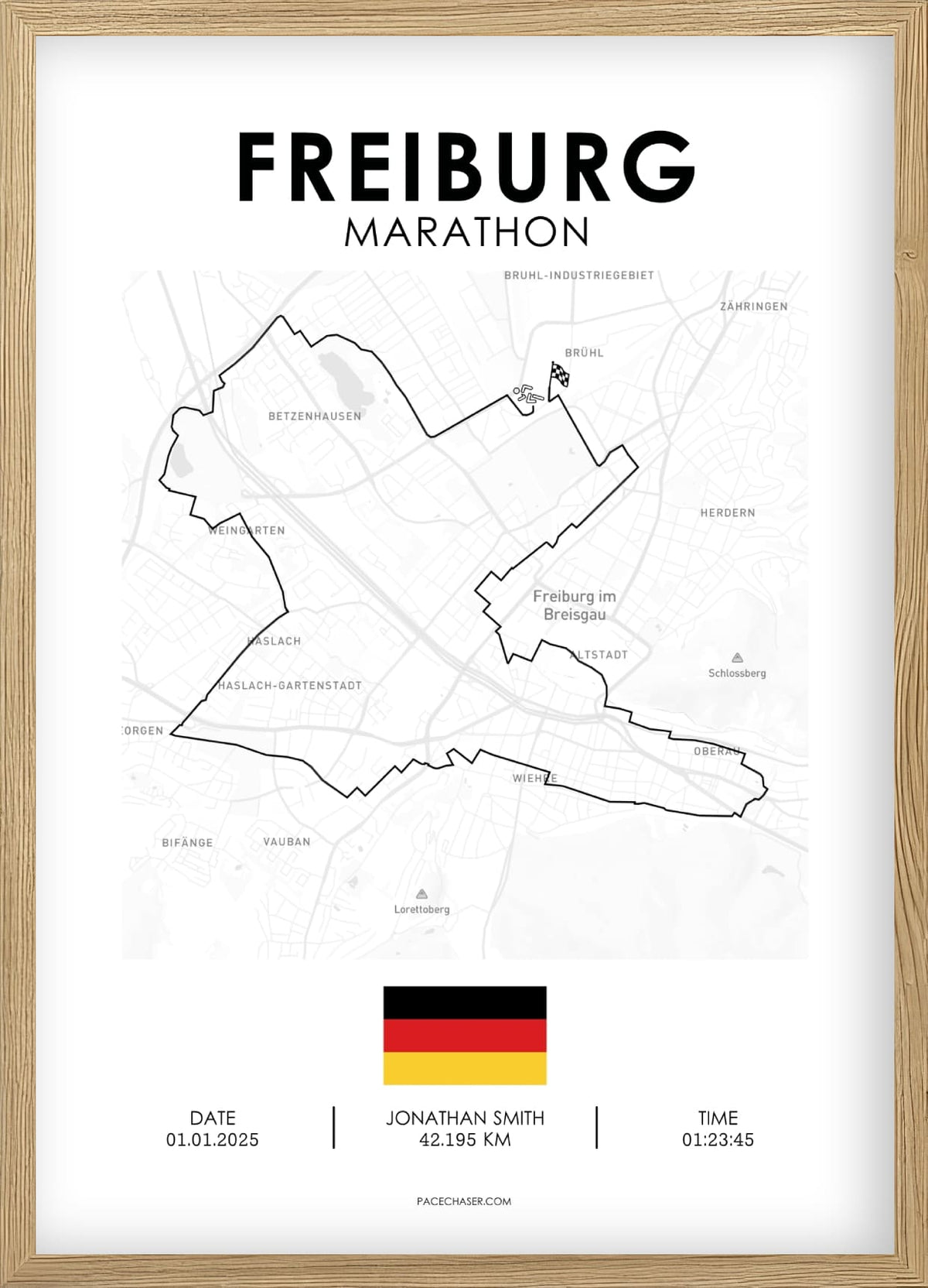 Marathon Freiburg Poster