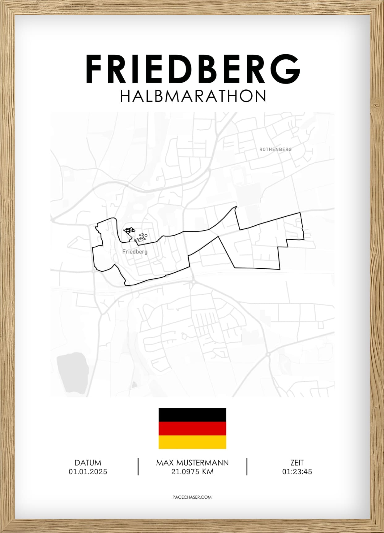 Halbmarathon Friedberg Poster