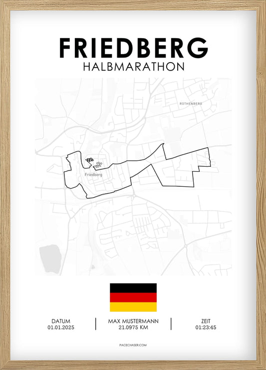 Halbmarathon Friedberg Poster