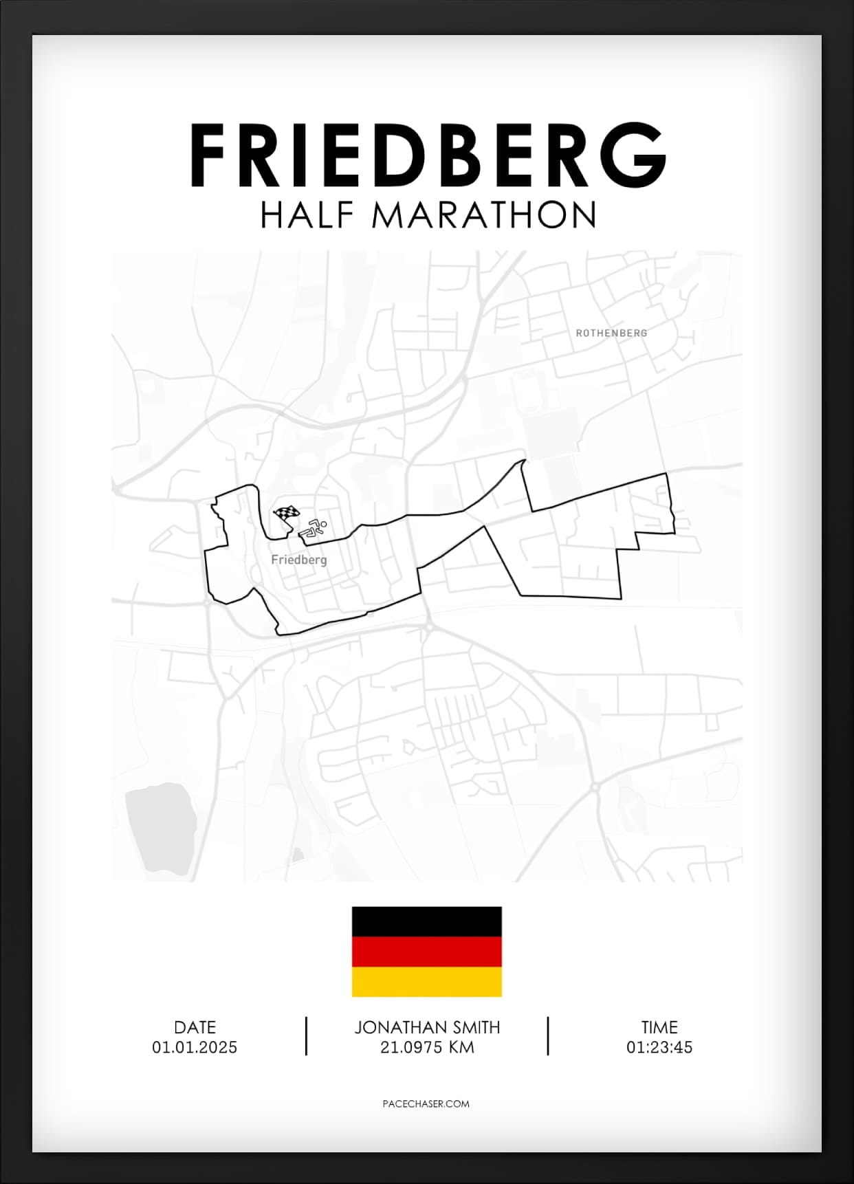 Halbmarathon Friedberg Poster
