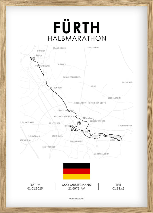 Halbmarathon Fürth Poster