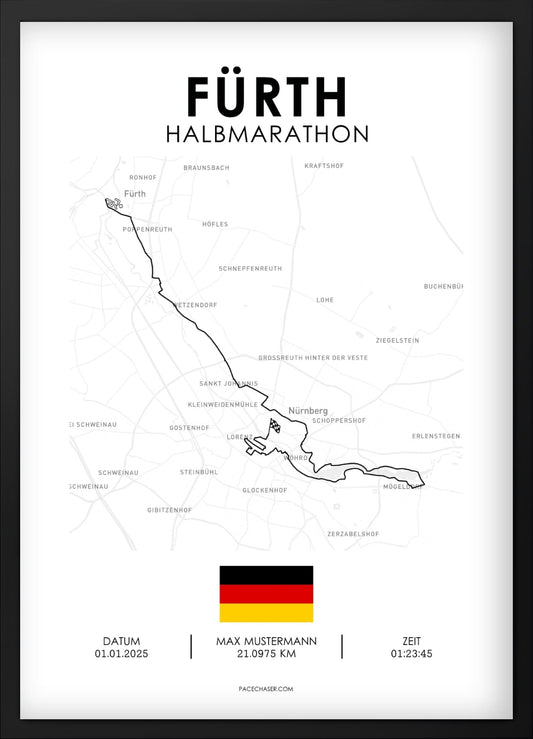 Halbmarathon Fürth Poster