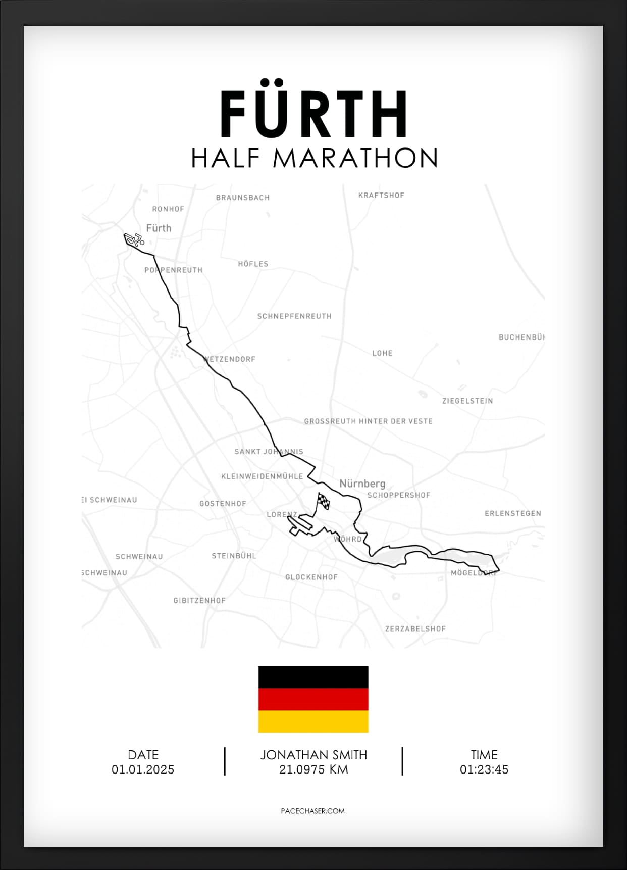 Halbmarathon Fürth Poster