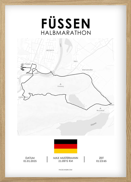 Halbmarathon Füssen Poster