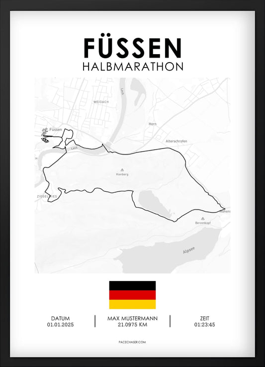 Halbmarathon Füssen Poster
