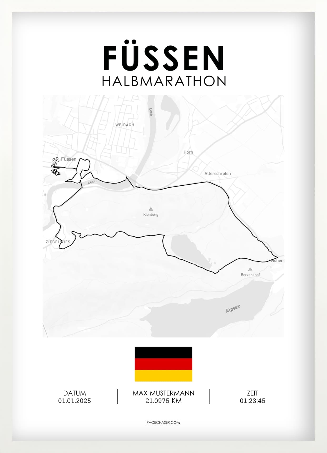 Halbmarathon Füssen Poster