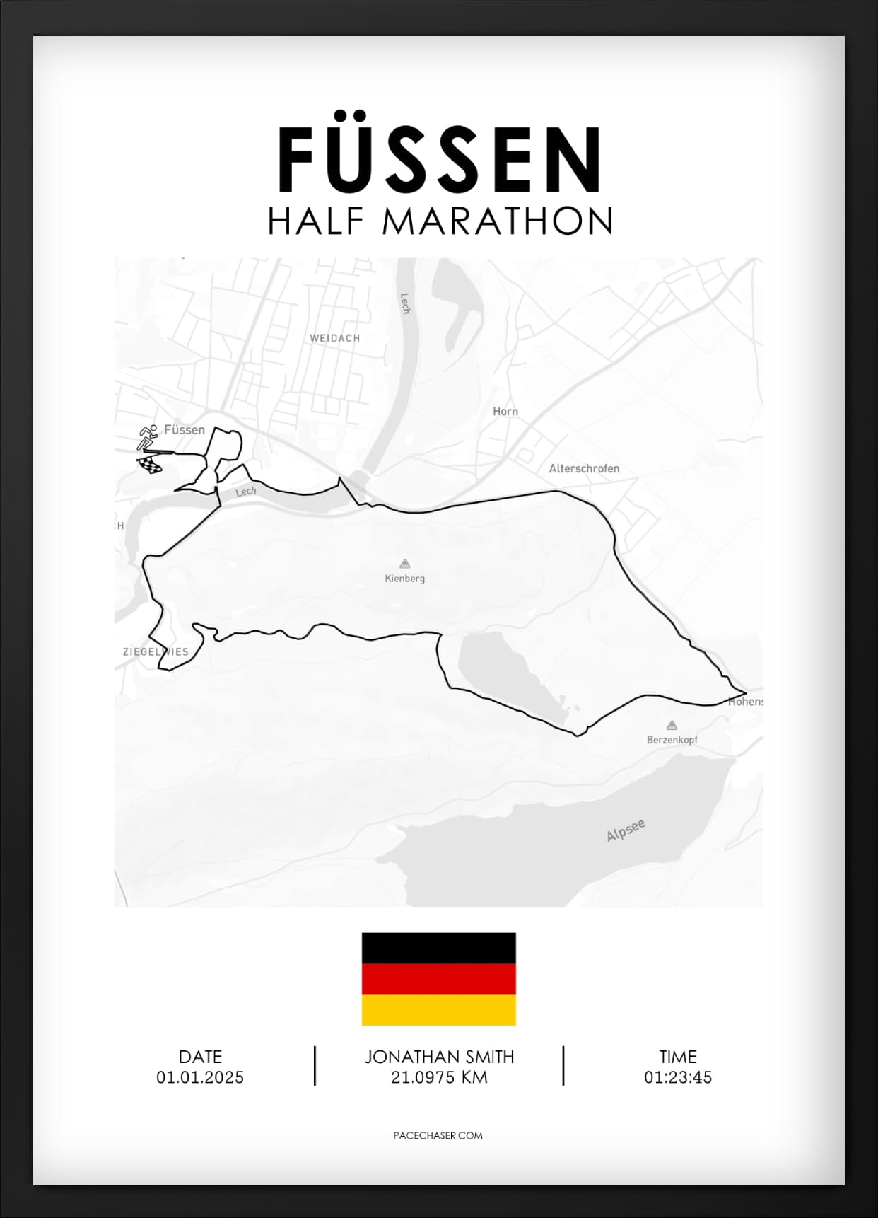 Halbmarathon Füssen Poster