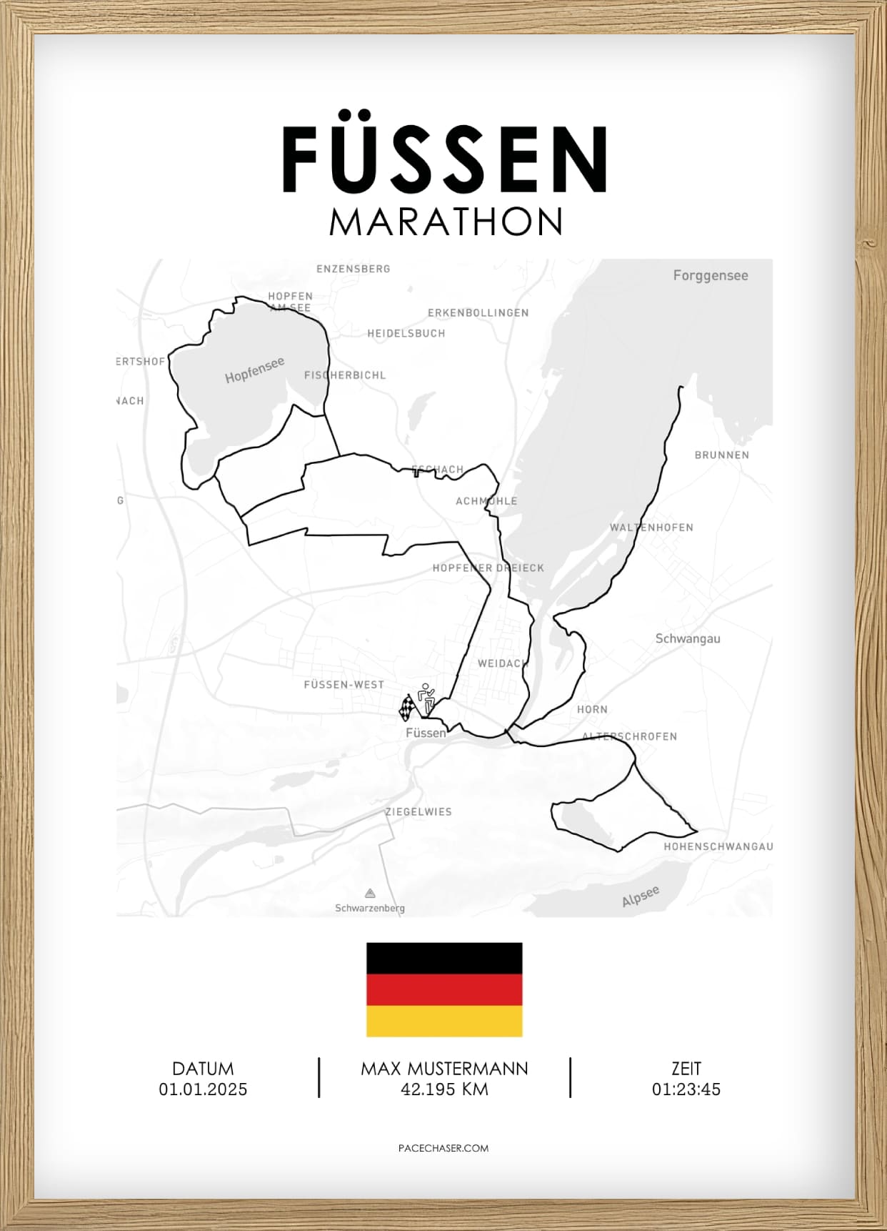 Marathon Füssen Poster