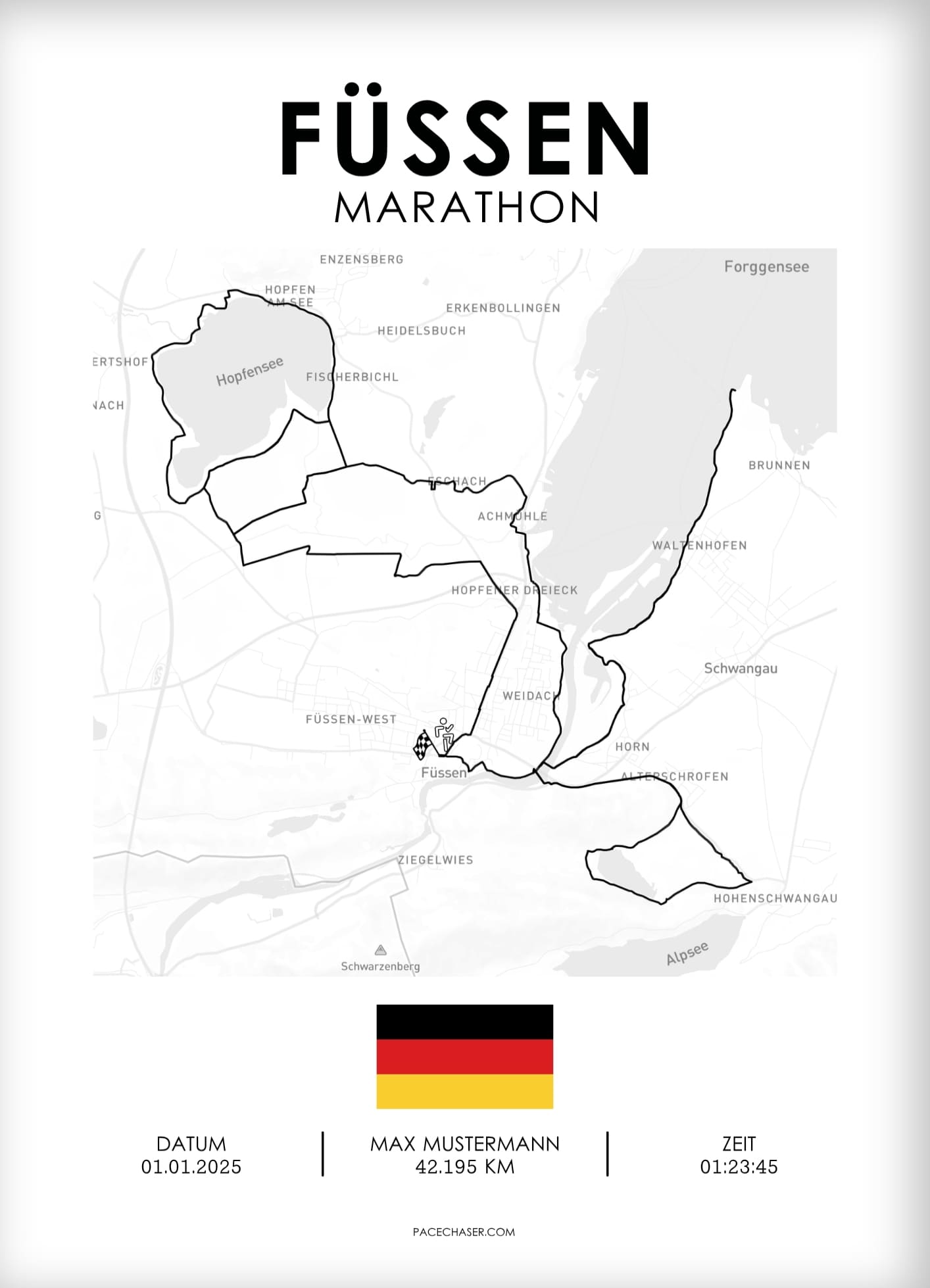 Marathon Füssen Poster