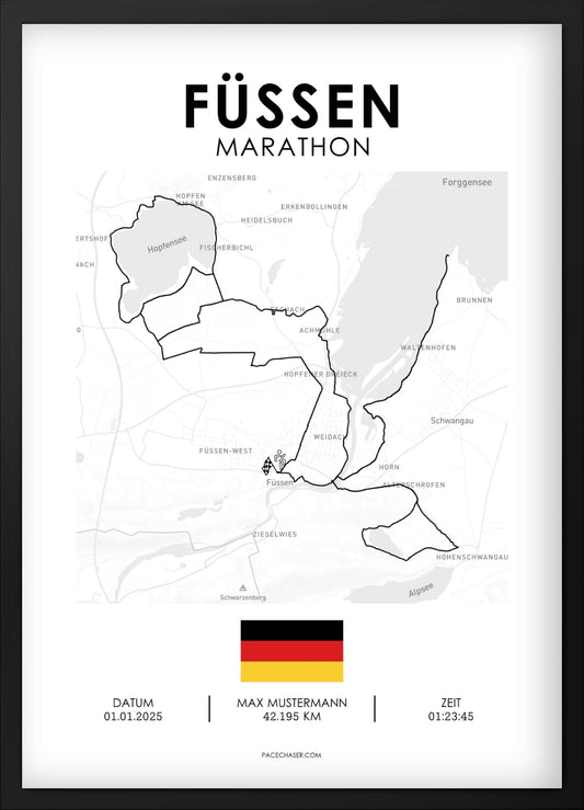 Marathon Füssen Poster