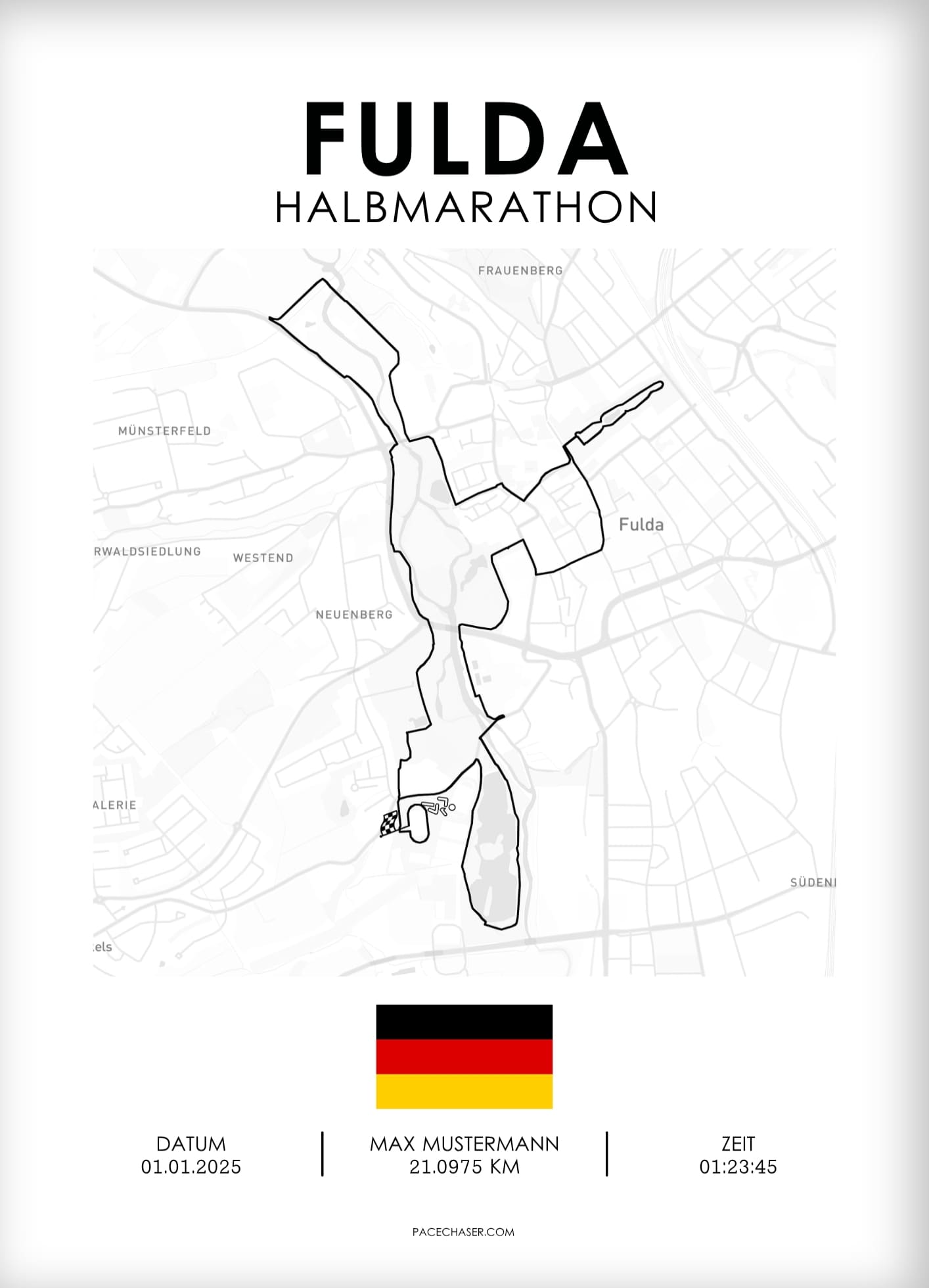 Halbmarathon Fulda Poster