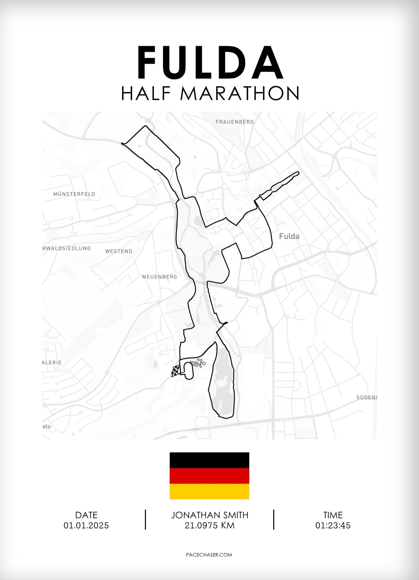 Halbmarathon Fulda Poster