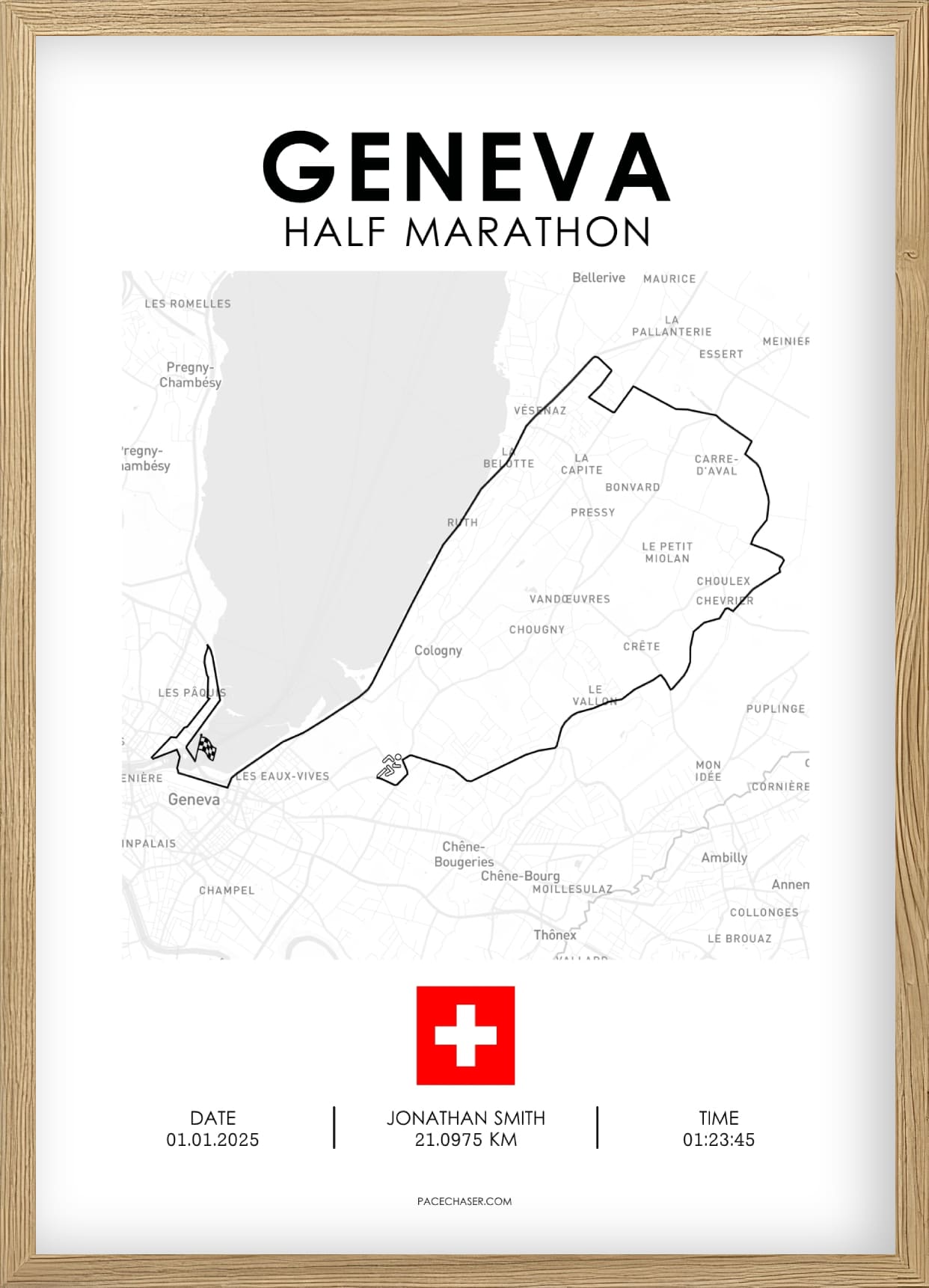 Halbmarathon Genf Poster
