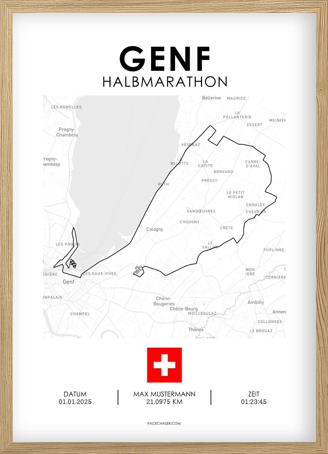 Halbmarathon Genf Poster