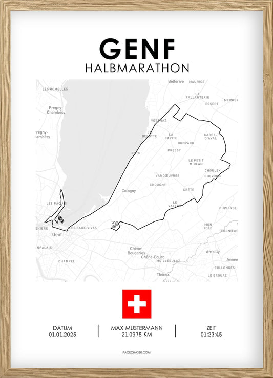 Halbmarathon Genf Poster
