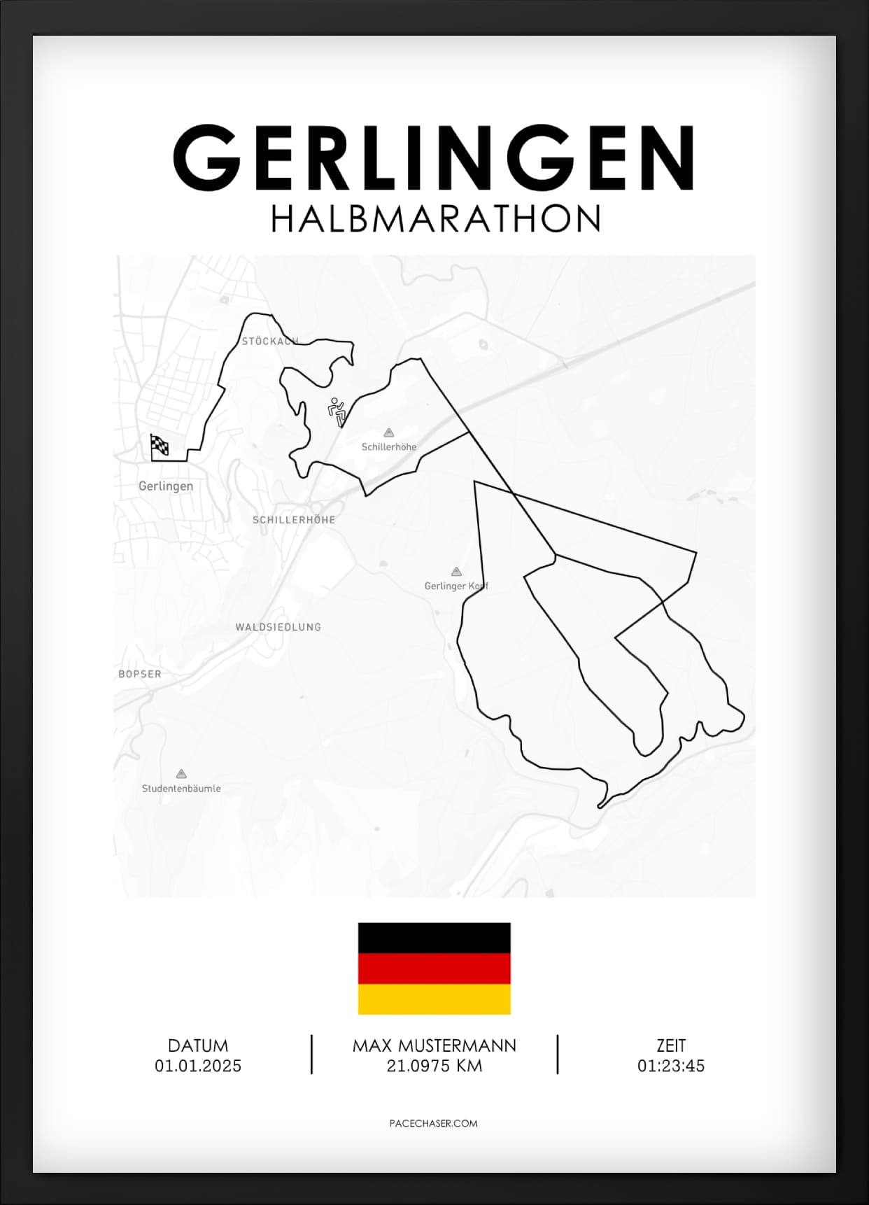Halbmarathon Gerlingen Poster